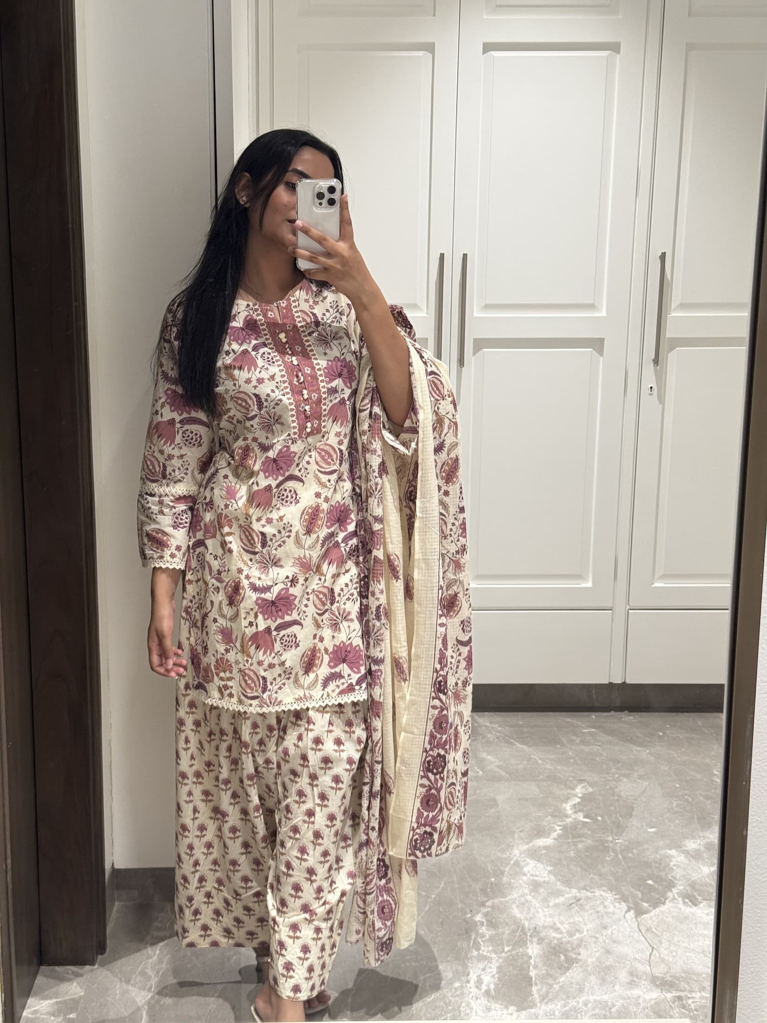 Cotton Printed Farshi Suit Set