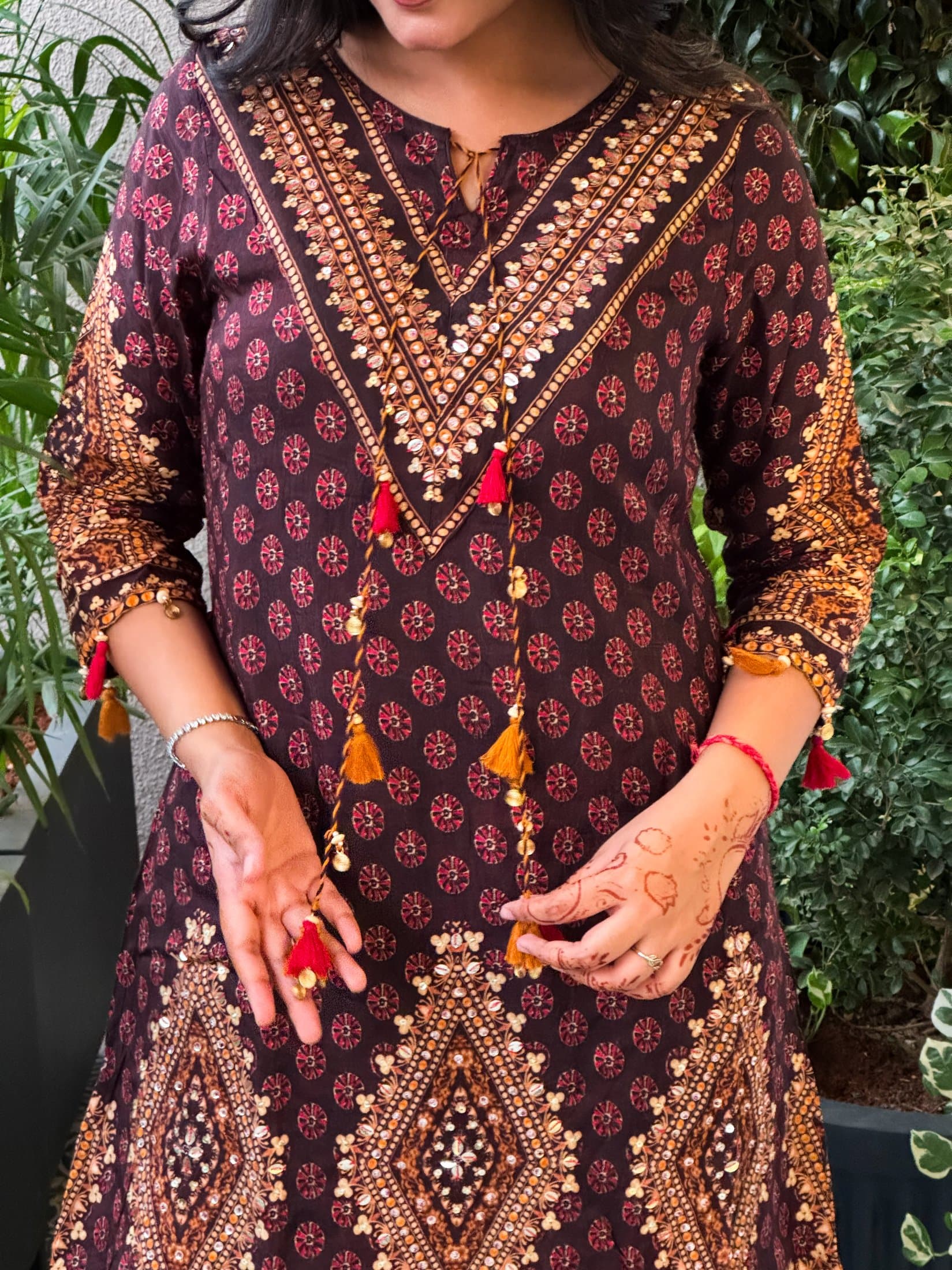 Printed Muslin Festive Co-ord Set